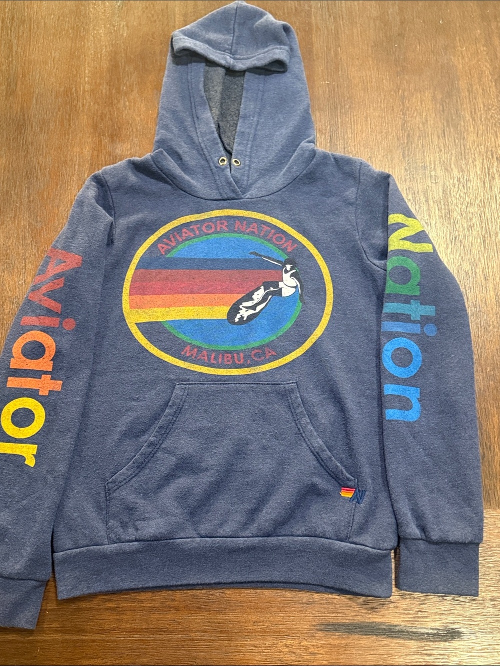 Aviator Nation Malibu Hoodie Blue Size 12